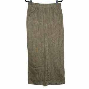 FLAX Maxi Skirt 100% Linen Boho Hippie